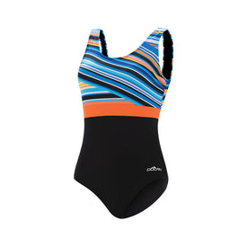 Aquashape Women's Wanderlust Color Block Moderate Scoop Back One Piece Swimsuit Multi
A13  One Piece Swimsuits  Dolfin