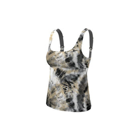 Nike Womens Tie Dye Scoop Neck Tankini  Women's Tankini Top  Nike