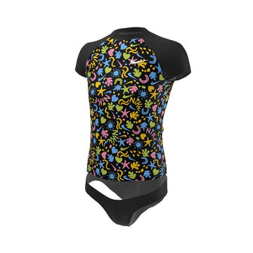 Nike Girls Fun Forest Short Sleeve Top Bikini Set  Girls Rash Guard  Nike