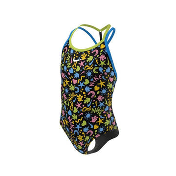 Nike Girl's Fun Forest T-Crossback One Piece  Girls One Piece  Nike