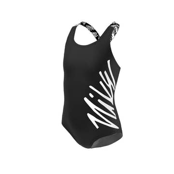 Nike Girl's Script Logo Crossback One Piece  Girls One Piece  Nike