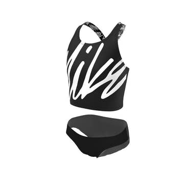 Nike Girl's Script Logo Crossback Midkini Set  Girls Midkini  Nike