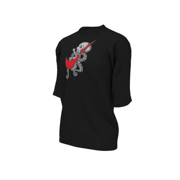 Nike Boys Octologo Short Sleeve Hydroguard  Short Sleeve Rash Guard  Nike