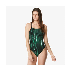 Speedo Women's Solar Boom Flyback One Piece Swimsuit  One Piece Swimsuits  Speedo