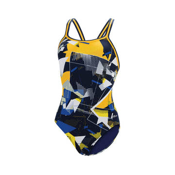 Dolfin Women's Reliance Print DBX Back 1-Piece Suit  Competition Swimsuits  Dolfin