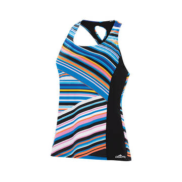 Aquashape Women's Wanderlust Twist Back Tankini Swimsuit Top Wanderlust  Women's Tankini Top  Dolfin