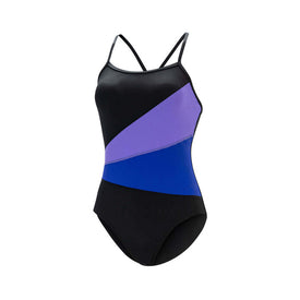 Aquashape Women's Moderate Color Block One Piece Swimsuit  One Piece Swimsuits  Dolfin