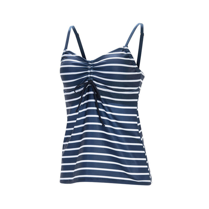 Aquashape Women's Tie-Front Tankini Swimsuit Top