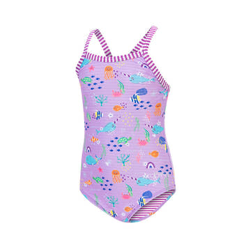Little Dolfin Girls One Piece Swimsuit Norie  Girls One Piece  Dolfin