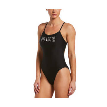 Nike Women's Icon Cutout One Piece  Competition Swimsuits  Nike