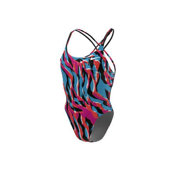 Nike Women's HydraStrong Multiple Print Spiderback One Piece  Team Print  Nike