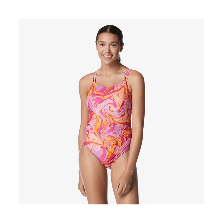 Speedo Women's Volt Back One Piece Swimsuit  One Piece Swimsuits  Speedo