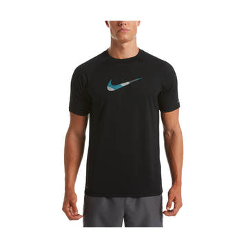 Nike Mens Mashup Short Sleeve Rash Guard Hydroguard  Short Sleeve Rash Guard  Nike