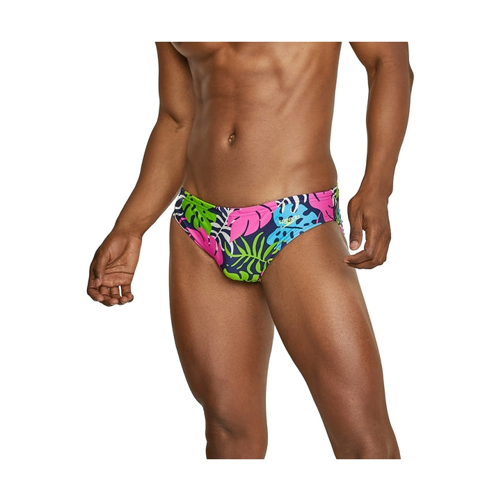Speedo Men's Active Recreation Paradise Painting Solar Brief  Swimming Briefs for Men  Speedo