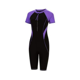 Dolfin Aquashape Black and Purple Aquatard  Water Aerobics Swimwear  Dolfin