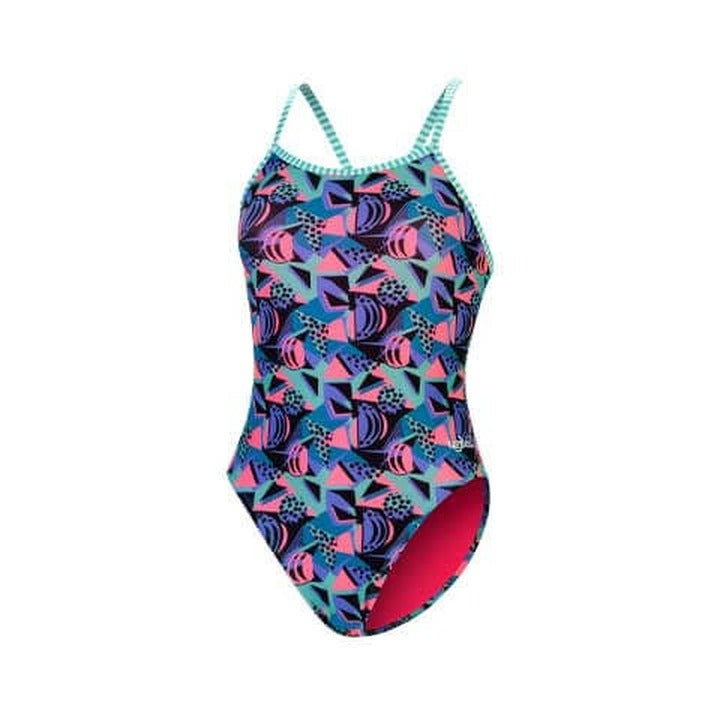 Dolfin Uglies Women's String Back One Piece Swimsuit Fresh Multi  Competition Swimsuits  Dolfin