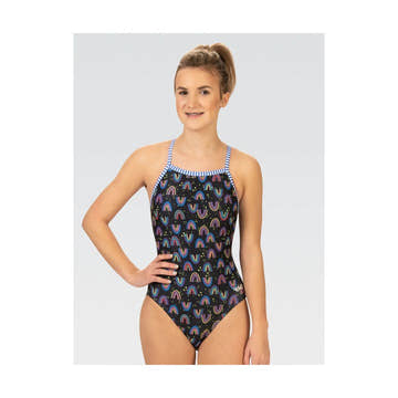 Dolfin Uglies Women's Be Happy V-2 Back One Piece Swimsuit  Dolfin Uglies Swimwear  Dolfin