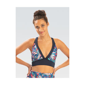 Dolfin Printed V-Neck Bikini Top  Bikini Top  Dolfin