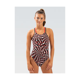Dolfin Reliance Women's Atomic DBX Back One Piece Swimsuit  Swim Team Prints  Dolfin