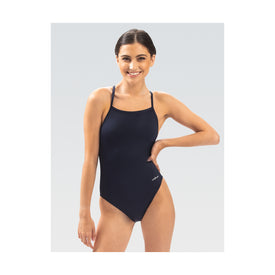 Dolfin Basic Women's Navy Tie Back One Piece Swimsuit  Dolfin Uglies Swimwear  Dolfin