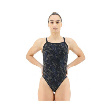 Tyr Women's Carbon Hex Diamond Controlfit One Piece Swimsuit  Competition Swimsuits  Tyr