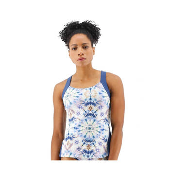 TYR Women's Lola Tank - Pressed Flowers  Women's Aquatic Fitness Swimsuits  Tyr