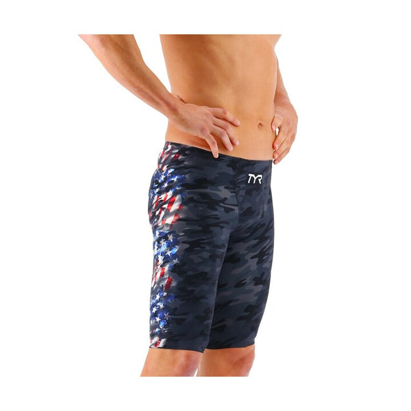 TYR Men Venzo High Jammer USA Blackout Camo
