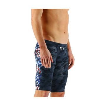 TYR Men's Venzo Jammer - USA Blackout Camo  Technical Swimsuits  Tyr