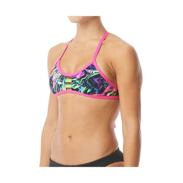 TYR Women's Pacific Tieback Top - Pink Penello  Activewear  Tyr