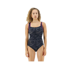 TYR Durafast Elite Women's Square Neck Controlfit Swimsuit - Blackout  Competition Swimsuits  Tyr
