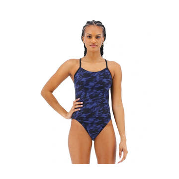 TYR Durafast Elite Women's Cutoutfit Swimsuit - Midnight Camo  Competition Swimsuits  Tyr