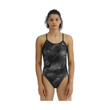 TYR Durafast Elite Women's Crosscut Tieback Swimsuit - Turbulent  One Piece Swimsuits  Tyr