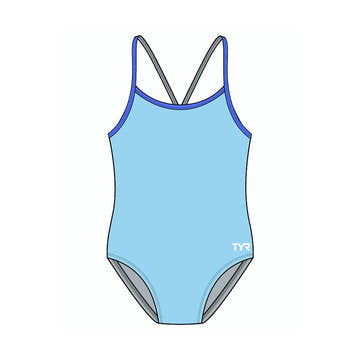 Tyr Girls Solid Diamondfit  Girls One Piece  Tyr
