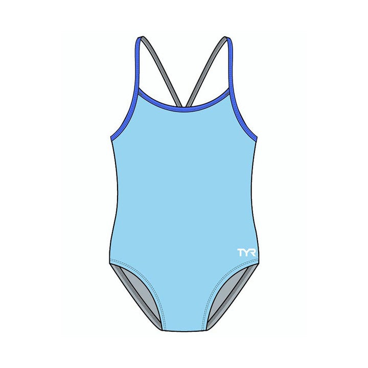 Tyr Girls Solid Diamondfit  Girls One Piece  Tyr