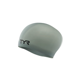 TYR Long Hair Wrinkle-Free Silicone Swim Cap  Long Hair Swim Caps  Tyr