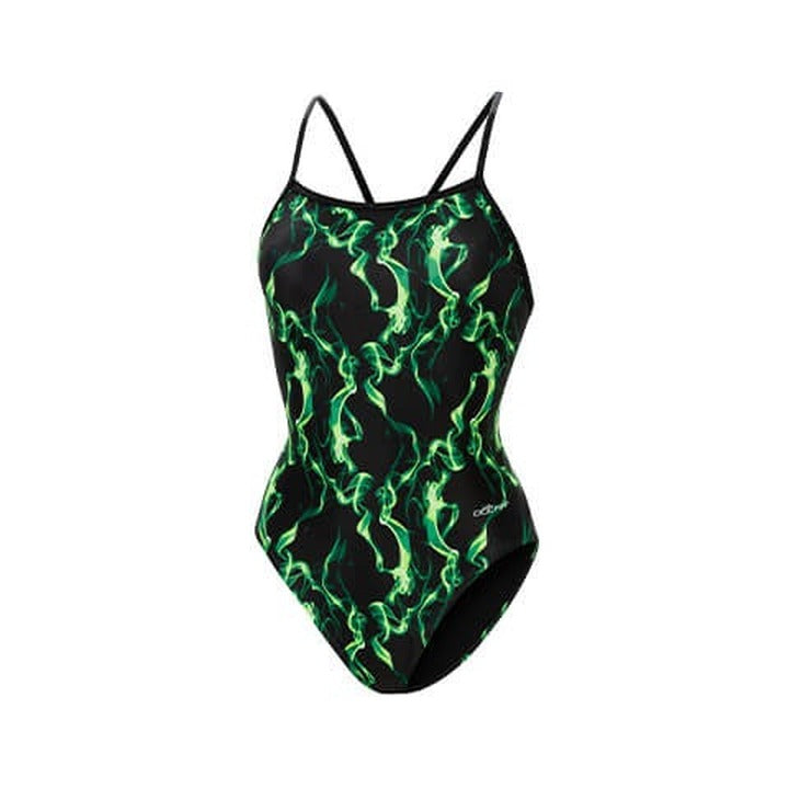 Dolfin Women's Reliance Print DBX Back One Piece Swimsuit Vapor  One Piece Swimsuits  Dolfin