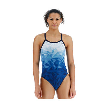 Tyr Womens Geoscope Diamondfit Duralast Elite One Piece Swimsuit  Competition Swimsuits  Tyr