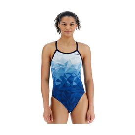 Tyr Womens Geoscope Diamondfit Duralast Elite One Piece Swimsuit  Competition Swimsuits  Tyr
