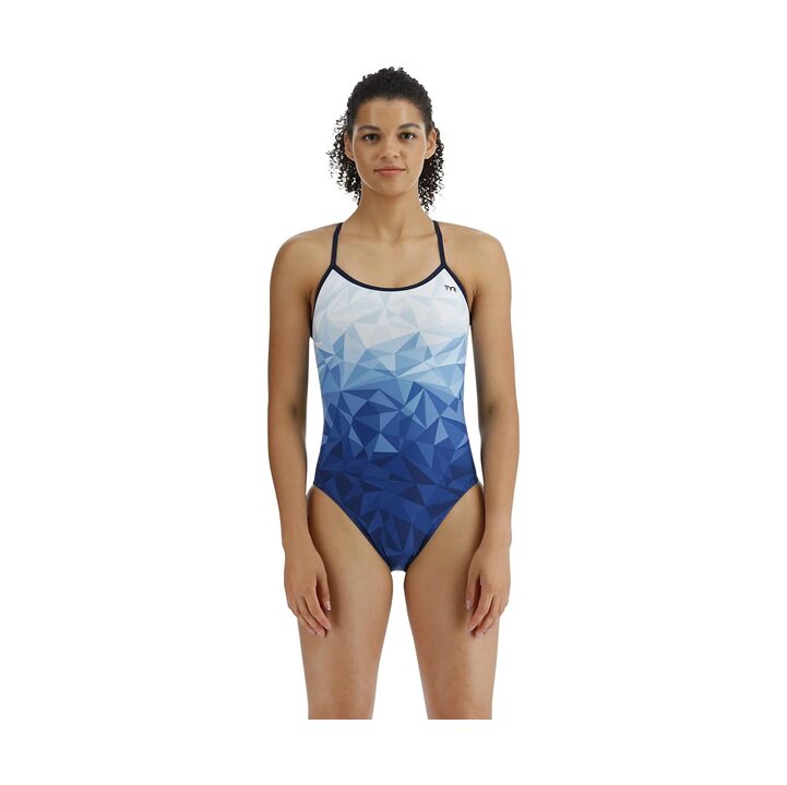 TYR Women's GeoScope Durafast Elite Trinityfit Swimsuit  Competition Swimsuits  Tyr