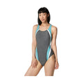 Speedo Women's Active Heather Quantum Fusion Splice One Piece Swimsuit  Active Swimwear  Speedo