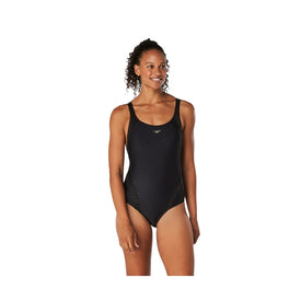 Speedo Women's Swimsuit One Piece Quantum Splice High Cut Solid  Competition Swimsuits  Speedo