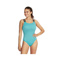 Speedo Women's Standard Swimsuit One Piece Logo Back Strap Contemporary Cut  Competition Swimsuits  Speedo