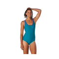 Speedo Women's Standard Swimsuit One Piece Contrast Binding High Cut  One Piece Swimsuits  Speedo