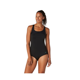 Speedo Women's Mesh Blocked One Piece Swimsuit  One Piece Swimsuits  Speedo