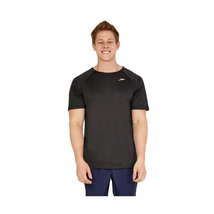 Speedo Men's Standard Uv Swim Shirt Short Sleeve Fitness Rashguard
