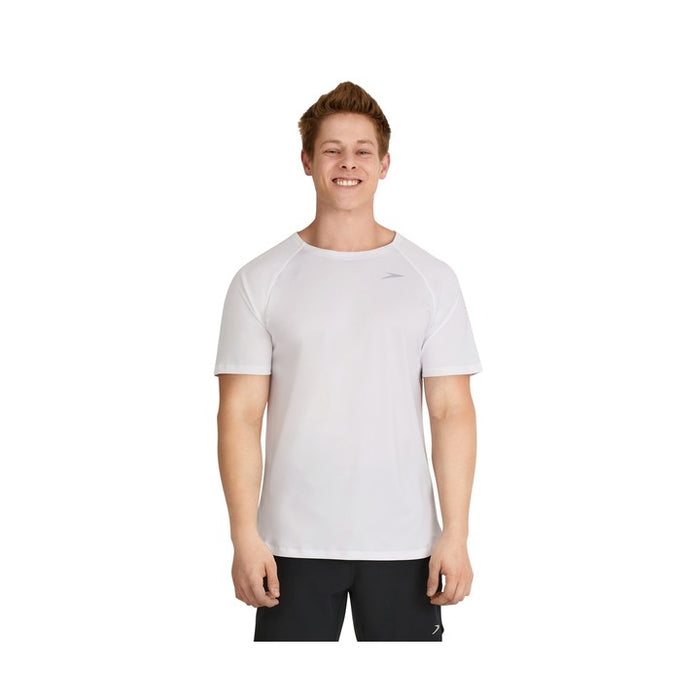 Speedo Men's Standard Uv Swim Shirt Short Sleeve Fitness Rashguard