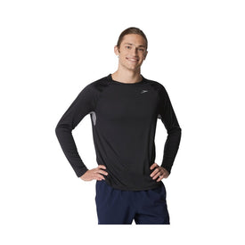 Speedo Men’s Long Sleeve UV Swim Shirt – Fitness Rash Guard  Long Sleeve Rash Guard  Speedo