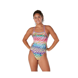 Speedo Women's Pride Animal Fever One Piece Swimsuit  One Piece Swimsuits  Speedo