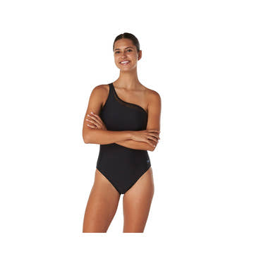 Speedo Mesh Asymmetrical One Piece Swimsuit  One Piece Swimsuits  Speedo