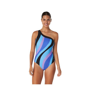 Speedo Printed Asymmetrical One Piece Swimsuit  One Piece Swimsuits  Speedo